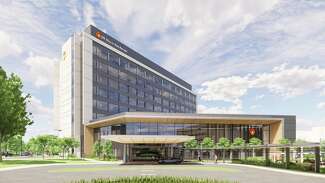 A rendering of the UT Health San Antonio Multispecialty and Research Hospital.