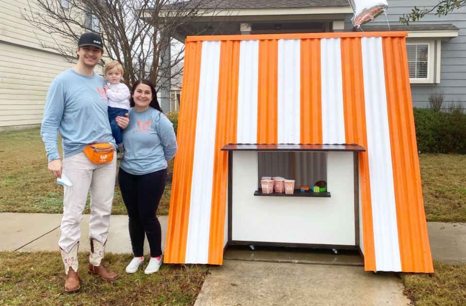 Texas couple builds 6-foot Whataburger playhouse for 1-year-old