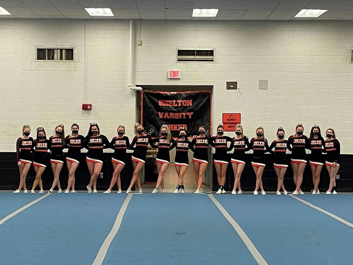 Shelton Cheer placed first in two late-season competitions. Team members are Bella Anderson, Hailee Lazaro (senior), Kayla Bailey, Ava Novais, Mia Novais, Maura Carr, Peyton Kiman, Alyssa Jardim, Caileigh Cisero, Makayla Hulton (senior captain), Trista Oddo (senior captain), Sadie Brennan, Lillian DeWitt, Emma Quigley, Brynn Roscoe, Leah Bailey and Julia Mosher.