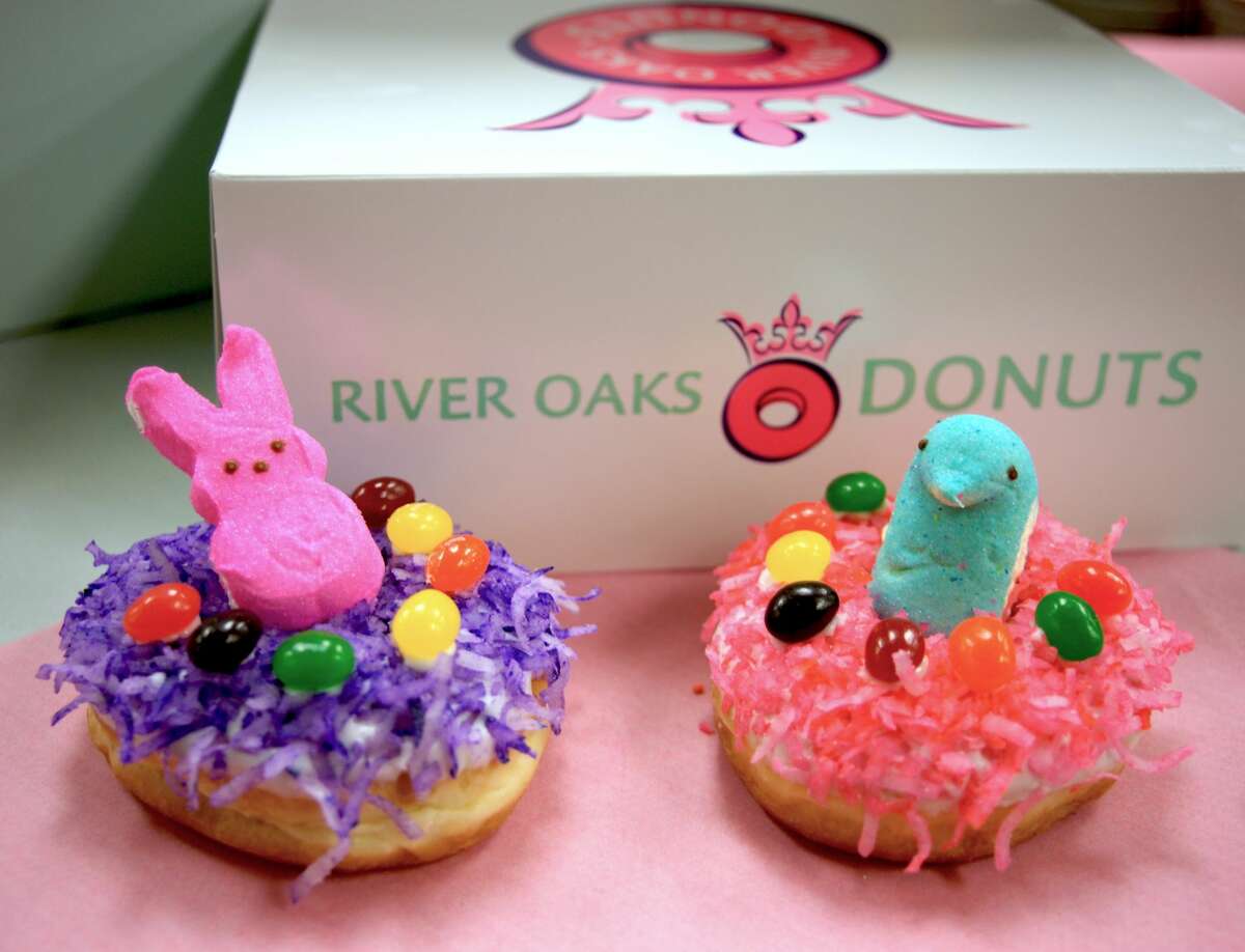 River Oaks Donuts offers seasonal specials, like Peep donuts for Easter.