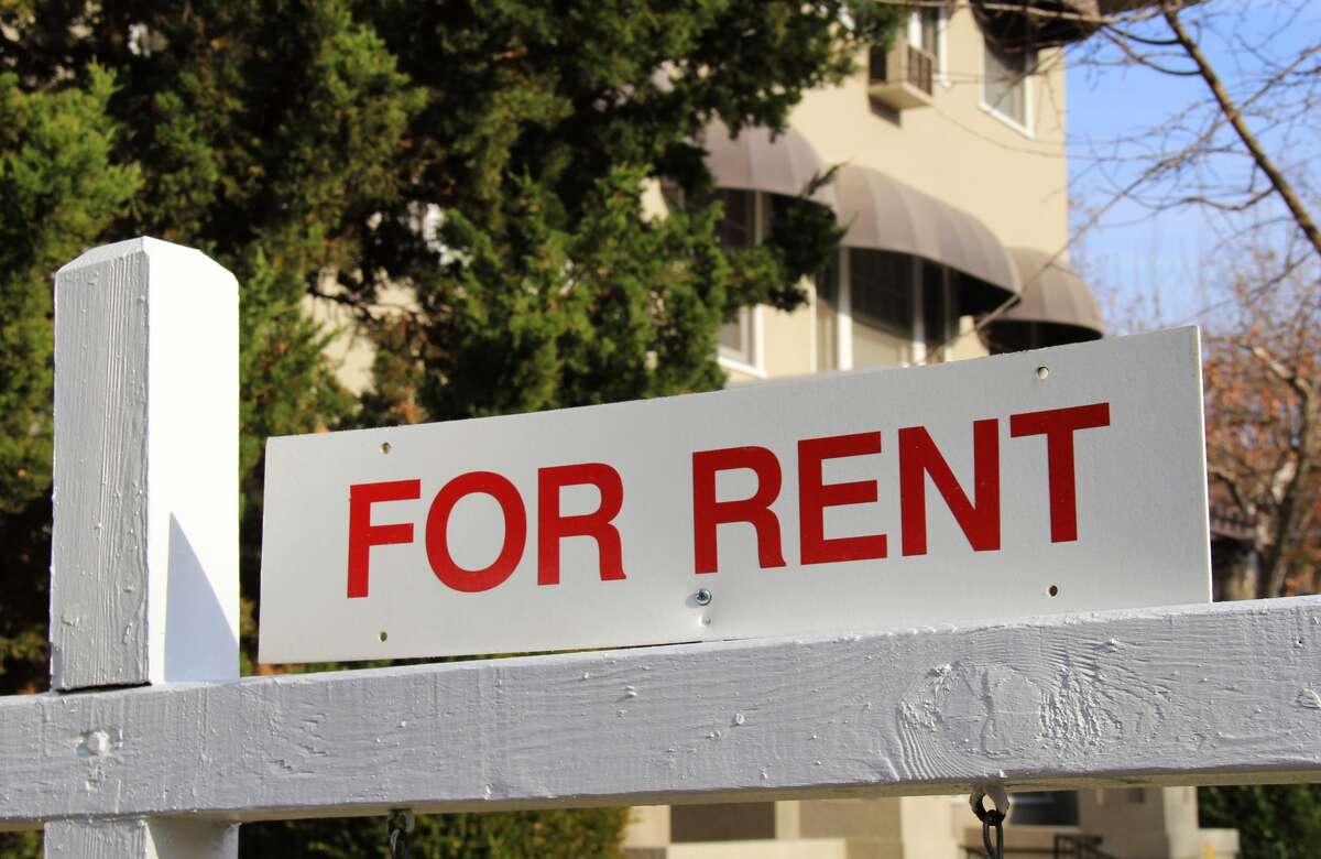 A For rent sign