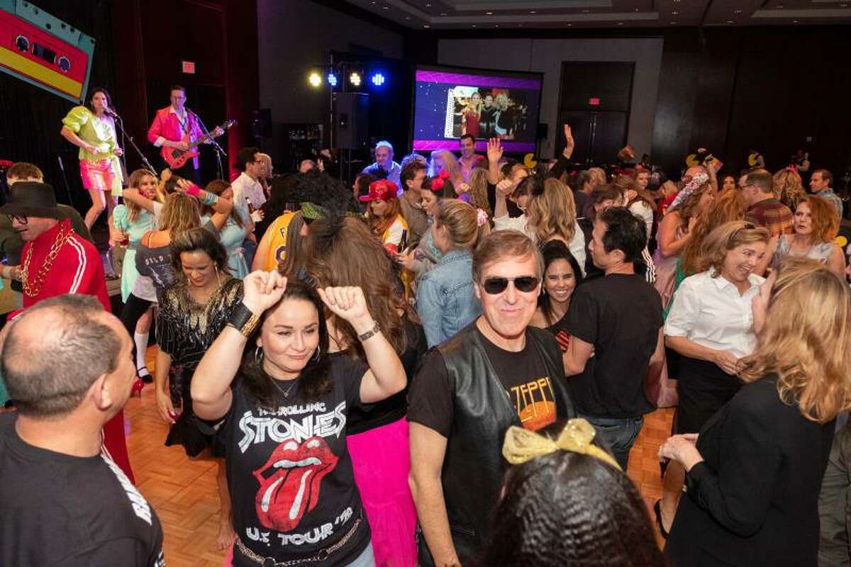 People party at the Spring Branch Education Foundation's 'Totally 80s' themed 2019 gala