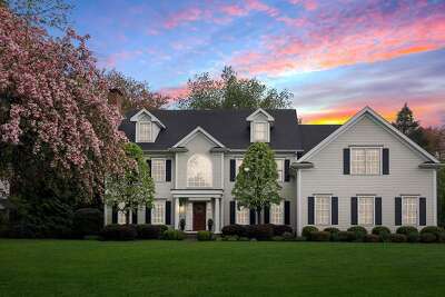 Colonial house at 43 Gorham Avenue, Westport.
