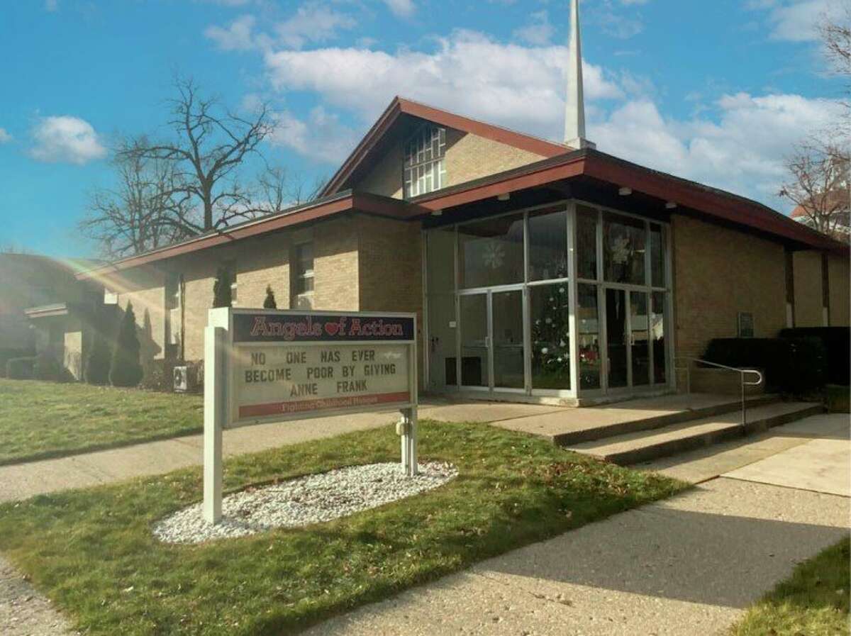 To commemorate 10 years of serving the community, Angels of Action will be creating a community rock garden at its entrance. The building is located at the corner of Elm Street and Stewart Avenue in Big Rapids. (Courtesy photo)