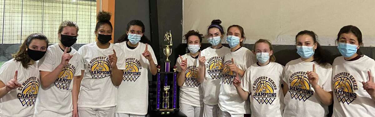 Abby Gruttadauria, Riley Tate-Padian, Cheyenne Brand, Julia Johnson, Katelyn Landin, Carley Johnston, Nola Antonio, Lilly Seltenreich, Ava Mullen and Maddie Wilkins led St. Theresa to division championship.