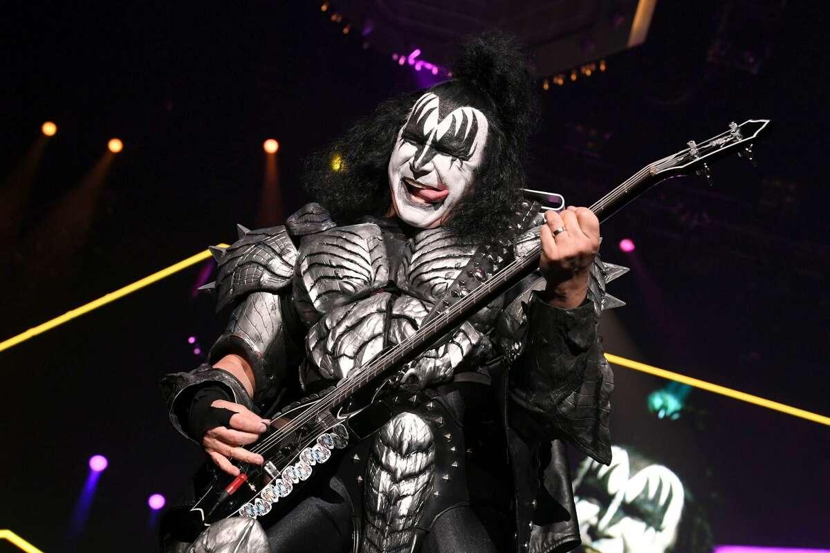 Gene Simmons of Kiss performs onstage at Staples Center on March 4, 2020, in Los Angeles, Calif.