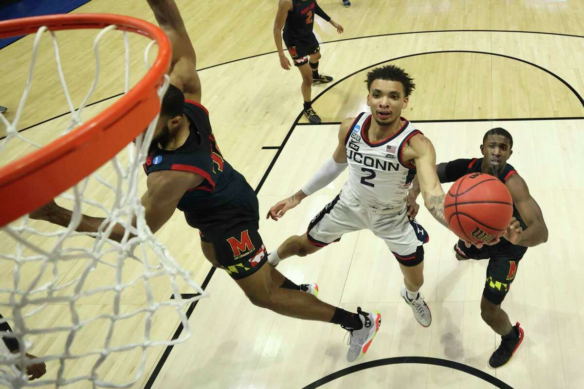 UConn’s James Bouknight declared for the NBA Draft on Wednesday.