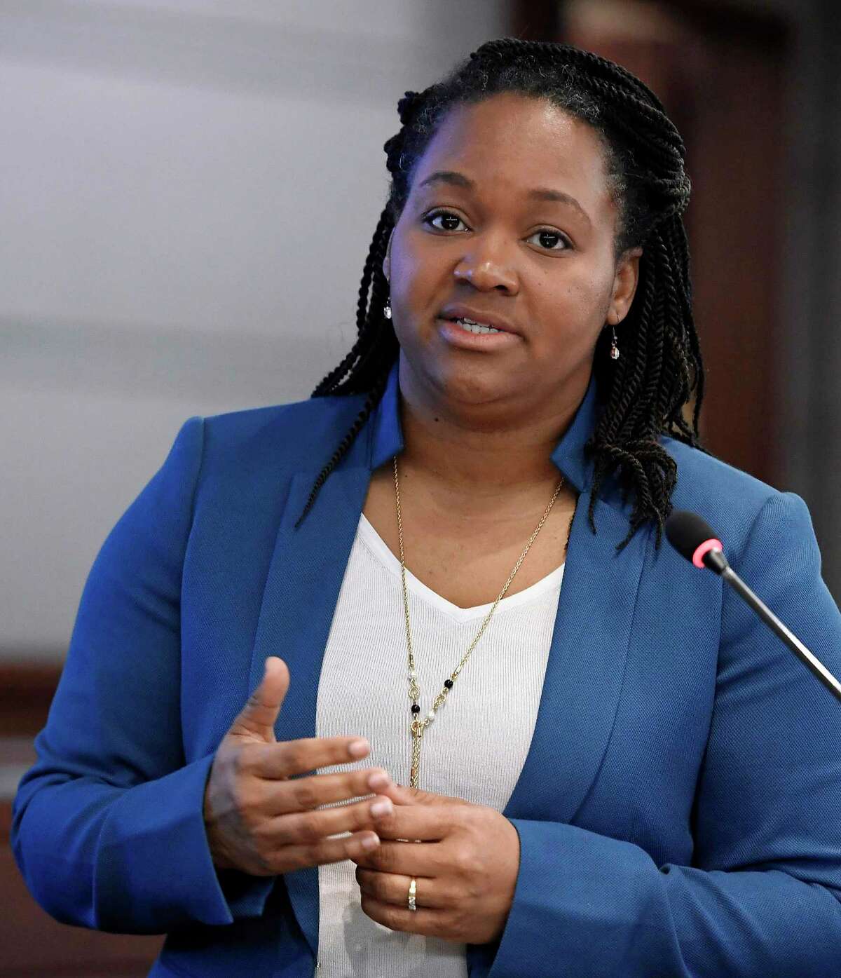 Melissa McCaw, who as secretary of the Office of Policy is Gov. Ned Lamont’s budget chief