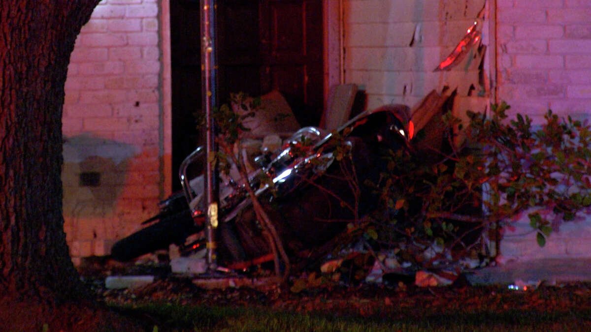 One man is dead after crashing his motorcycle into the side of a North Side home on April 1, 2021.