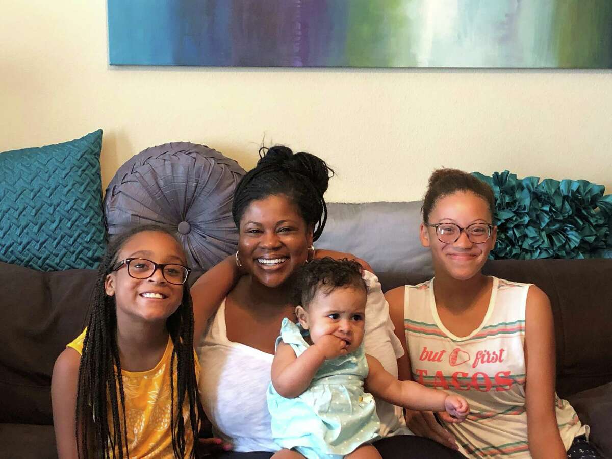 Kids' mental health expert Jamie Freeny, director of the Center for School Behavioral Health, with three of her godchildren. (From left to right: Demi Dillingham; Eliza McKissick; and Gabrielle Smith-Baker.)