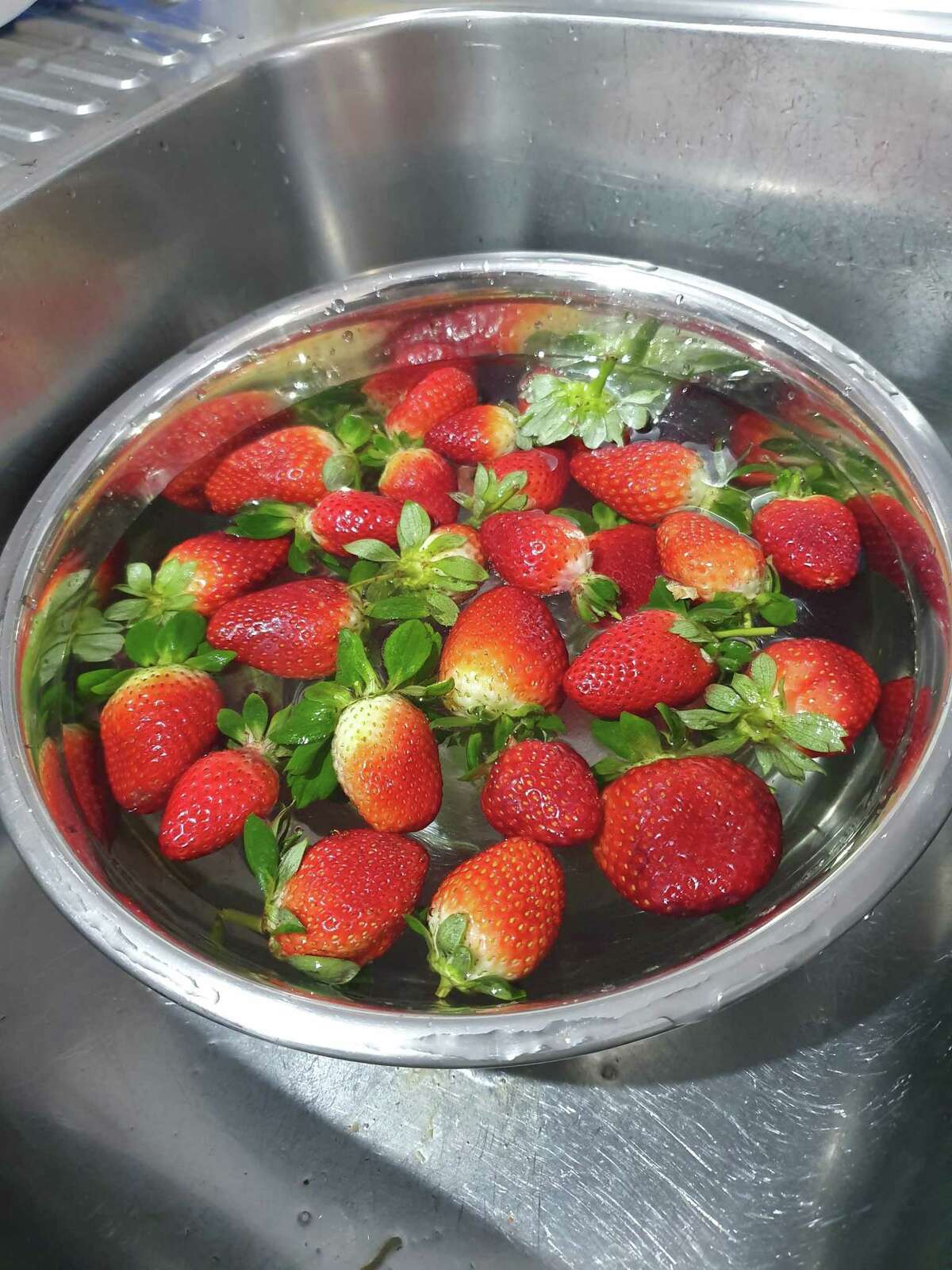 Dunking strawberries in a bath of water and vinegar before refrigerating can stretch their life to a week or more.