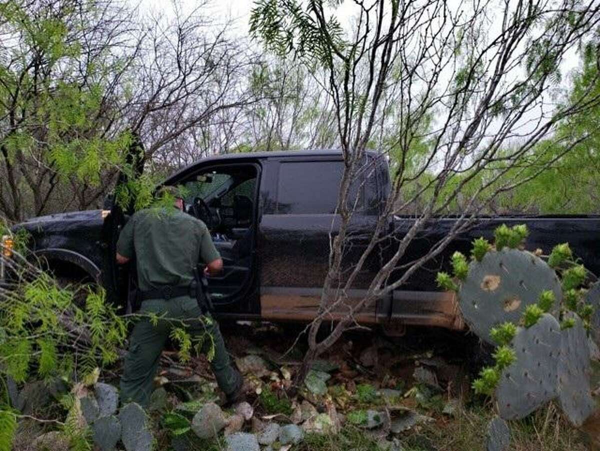 U.S. Border Patrol agents said they recovered this stolen Ford vehicle during a human smuggling attempt.