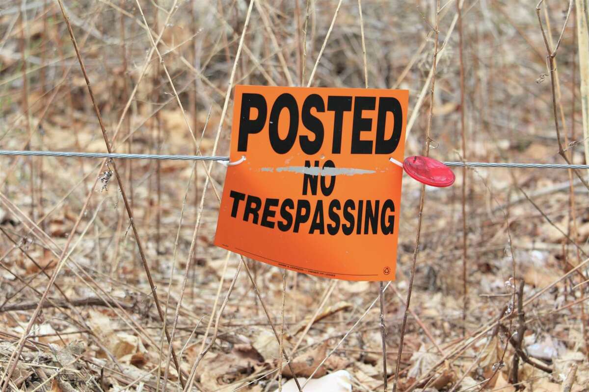 No trespassing is allowed at Jackson Corrugated on River Road in Middletown.