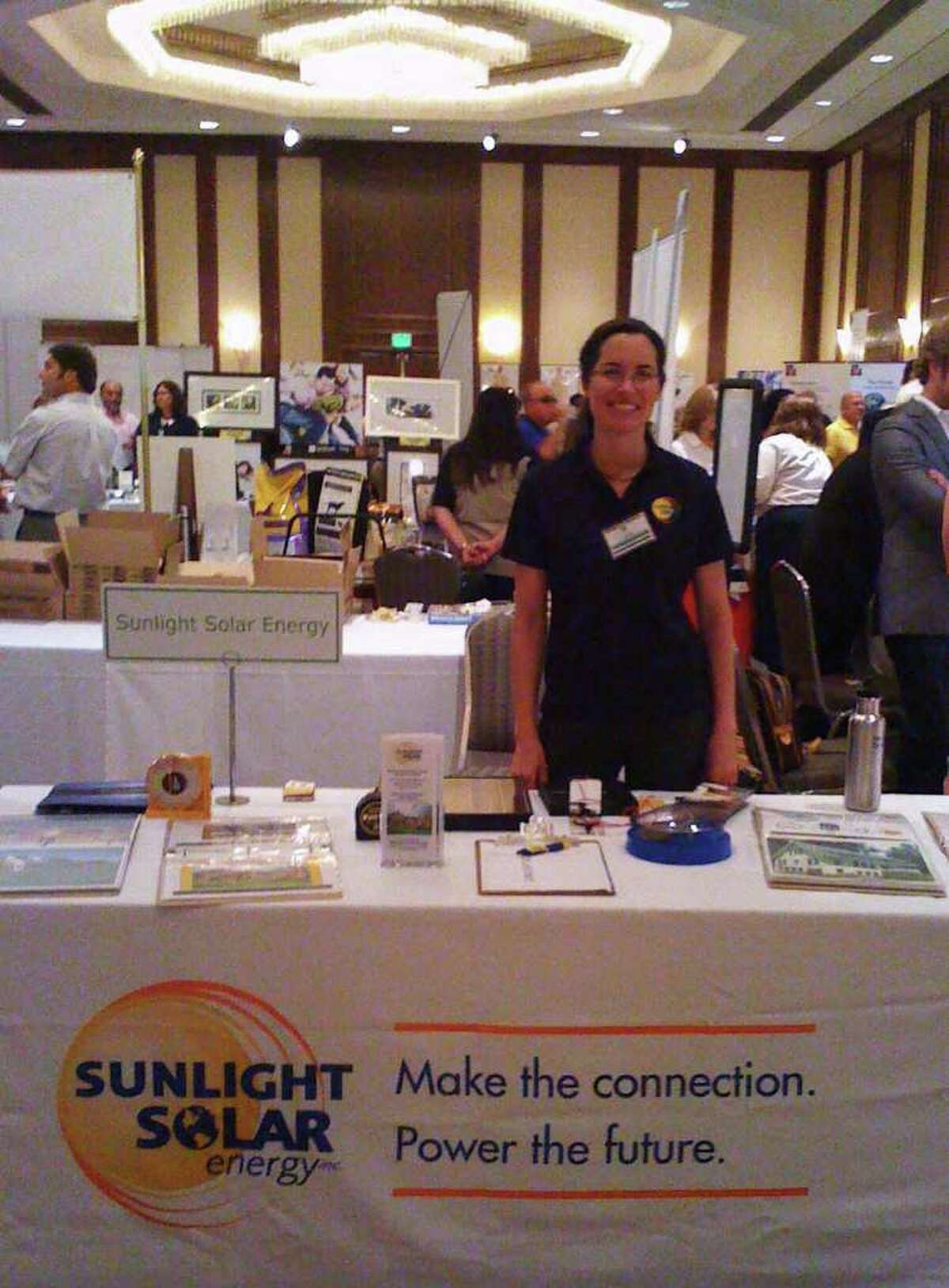 Carolyn Humphreys of Sunlight Solar Energy is one of more than hundred exhibitors who will be on hand at Live Green CT!