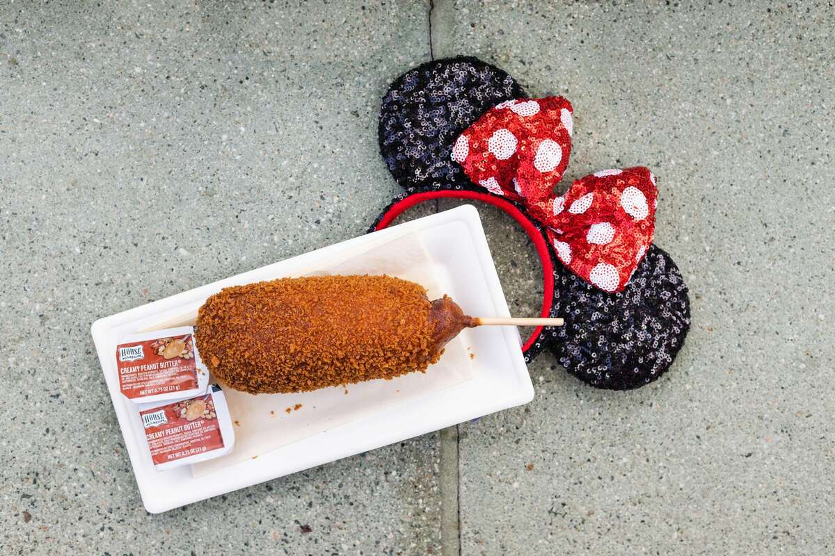 Disneyland’s fried pickle corn dog is taking the by storm