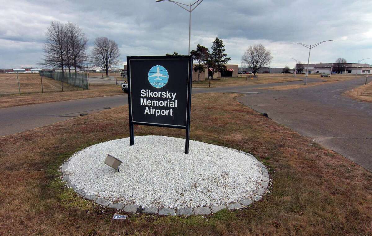 The entrance to Sikorsky Memorial Airport in Stratford.
