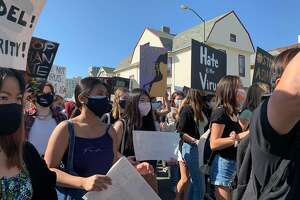 Teens lead hundreds to rally against anti-Asian bigotry in Oakland