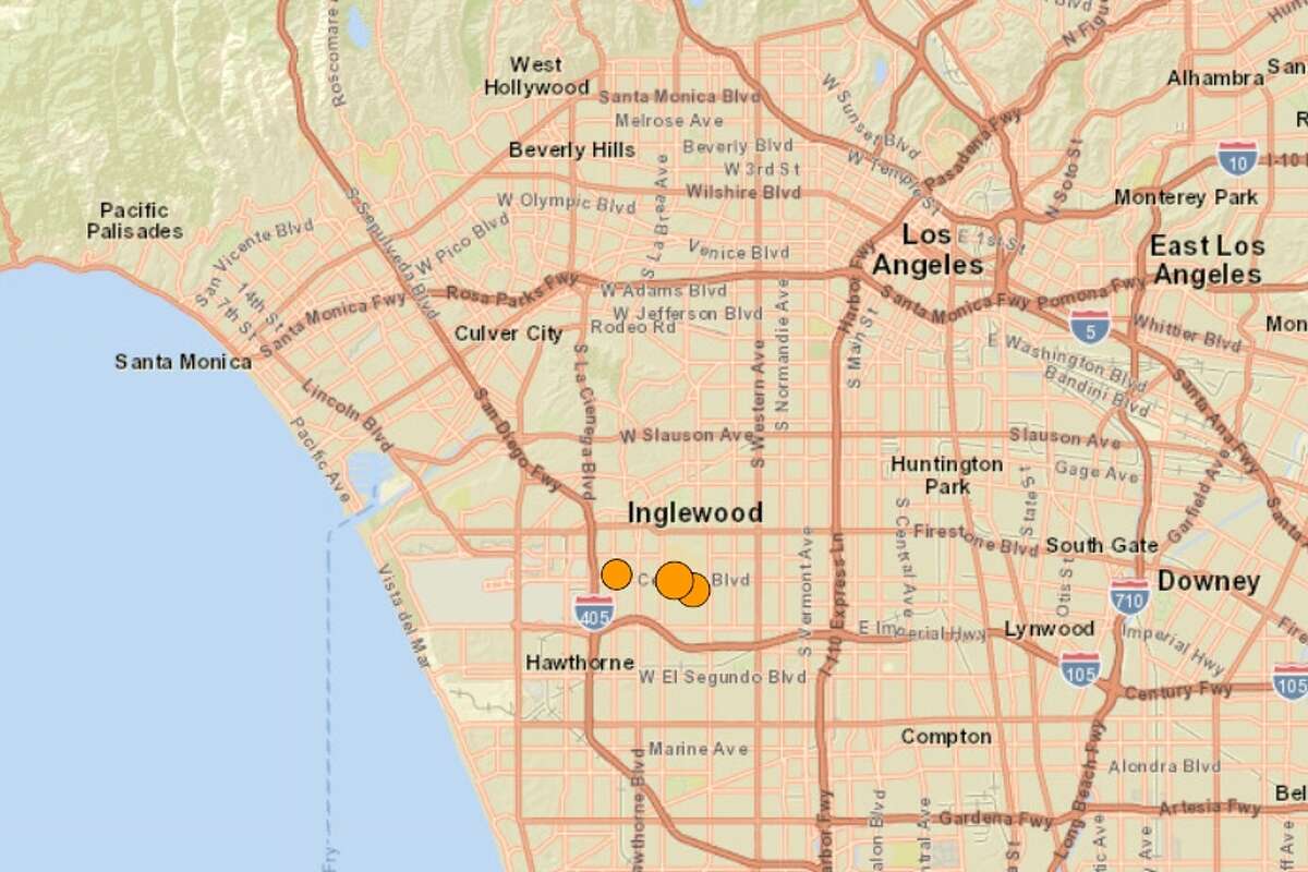 Three earthquakes gave the Los Angeles area a jolt Monday morning.