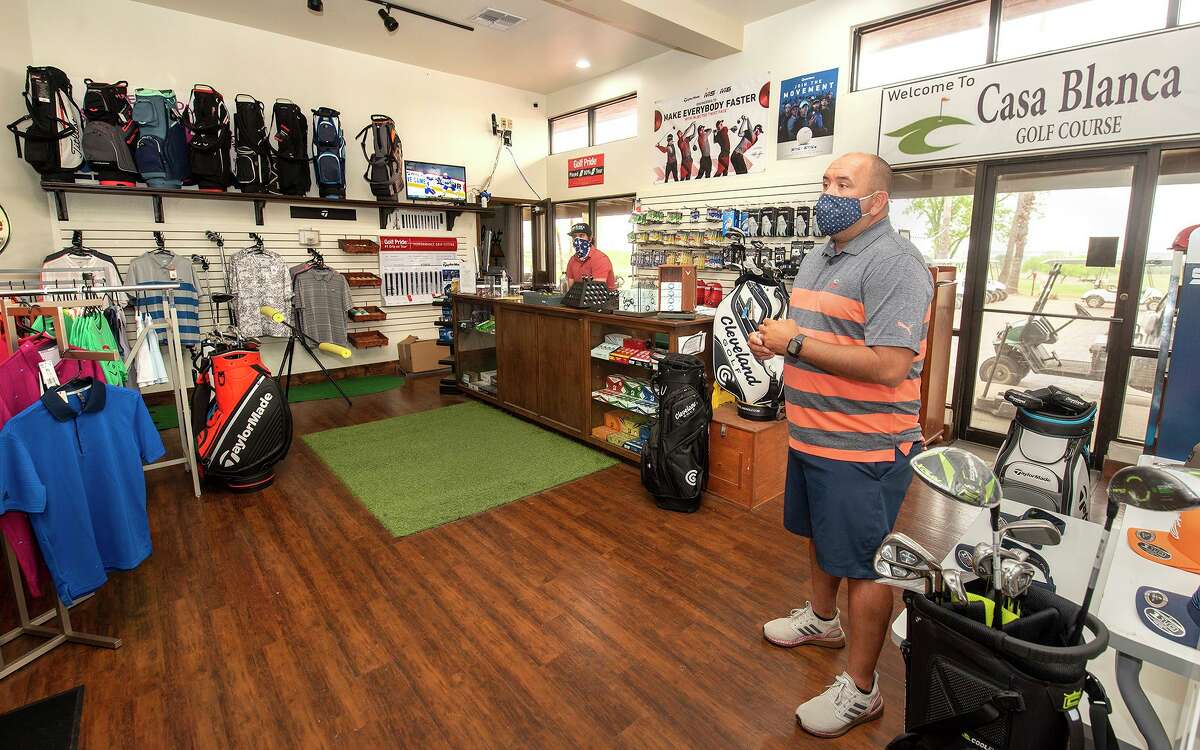 Casa Blanca Golf Course General Manager showcases a renovated and updated golf pro shop, Wednesday, March 31, at the clubhouse.