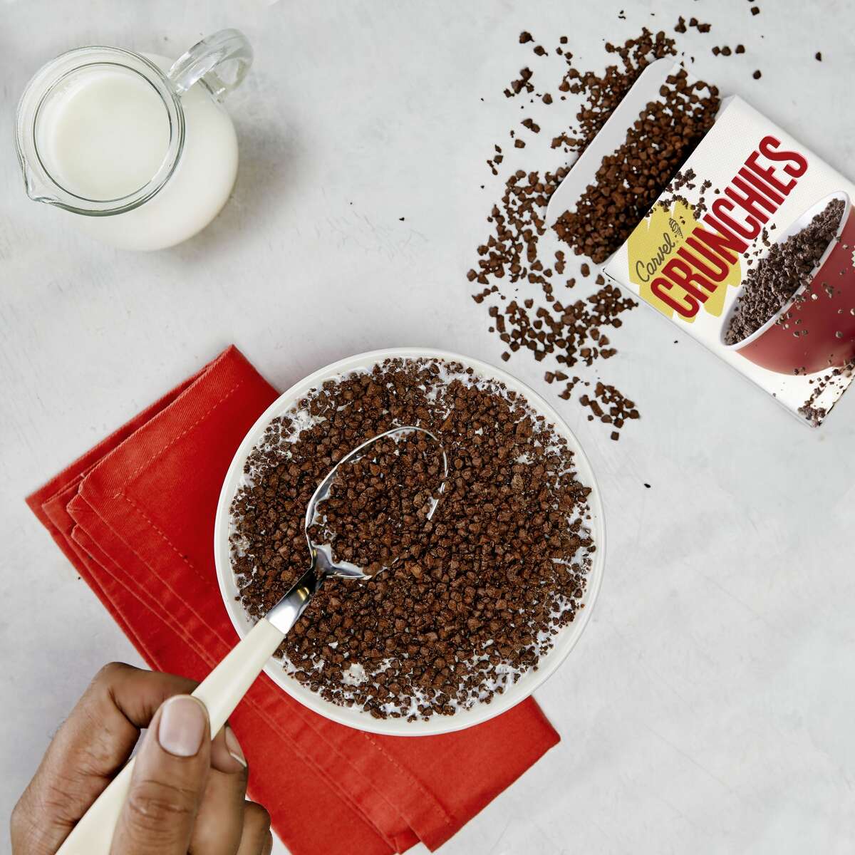Carvel's limited-edition Crunchies cereal and new Crunchies-filled treats lineup.