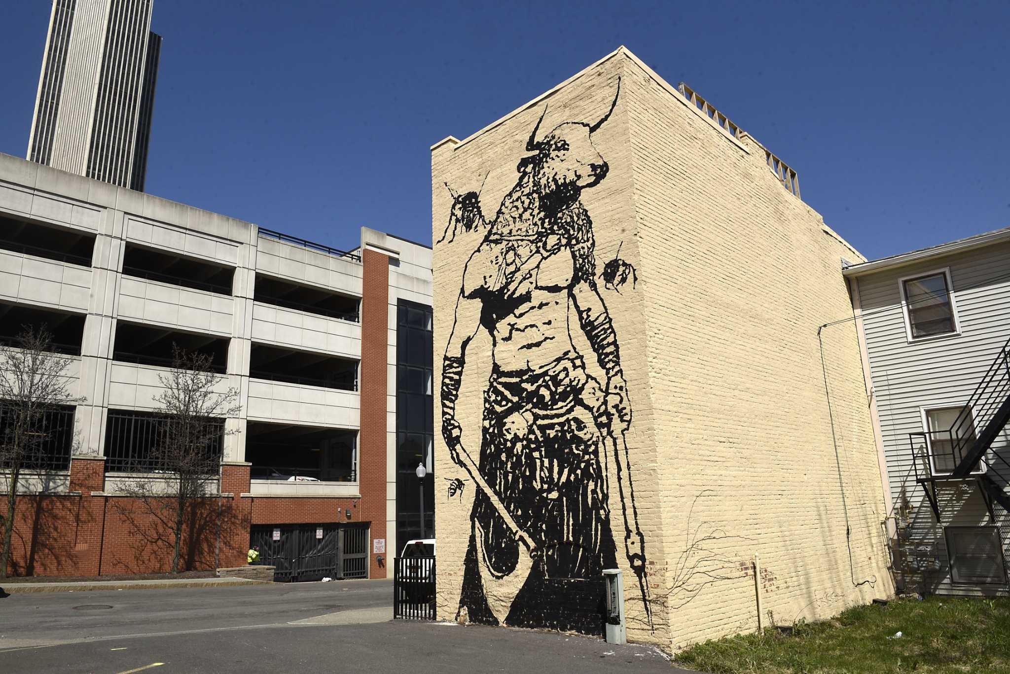 Minotaur mural appeared overnight piquing interest in Albany's new meadery - Vimarsana News