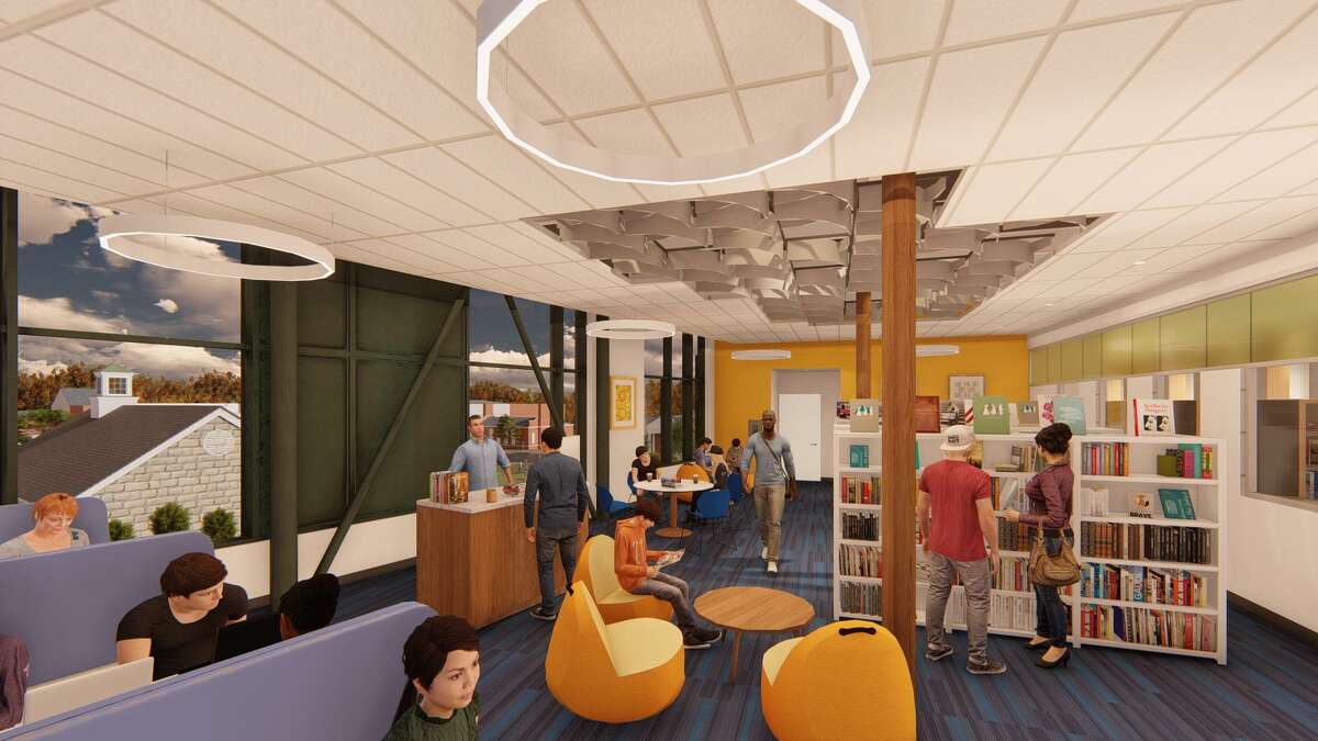 The teen library will include areas for co-working as part of plans for the new New Canaan Library.