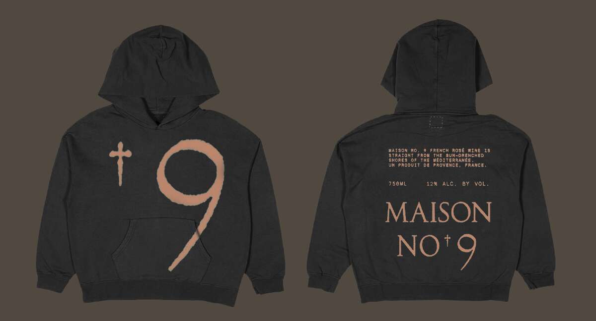 Some of the merchandise featured in Post Malone's launch of Maison No. 9.