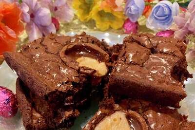 Cadbury Cream Brownies are a fun and easy way to use up any lingering Easter candy.