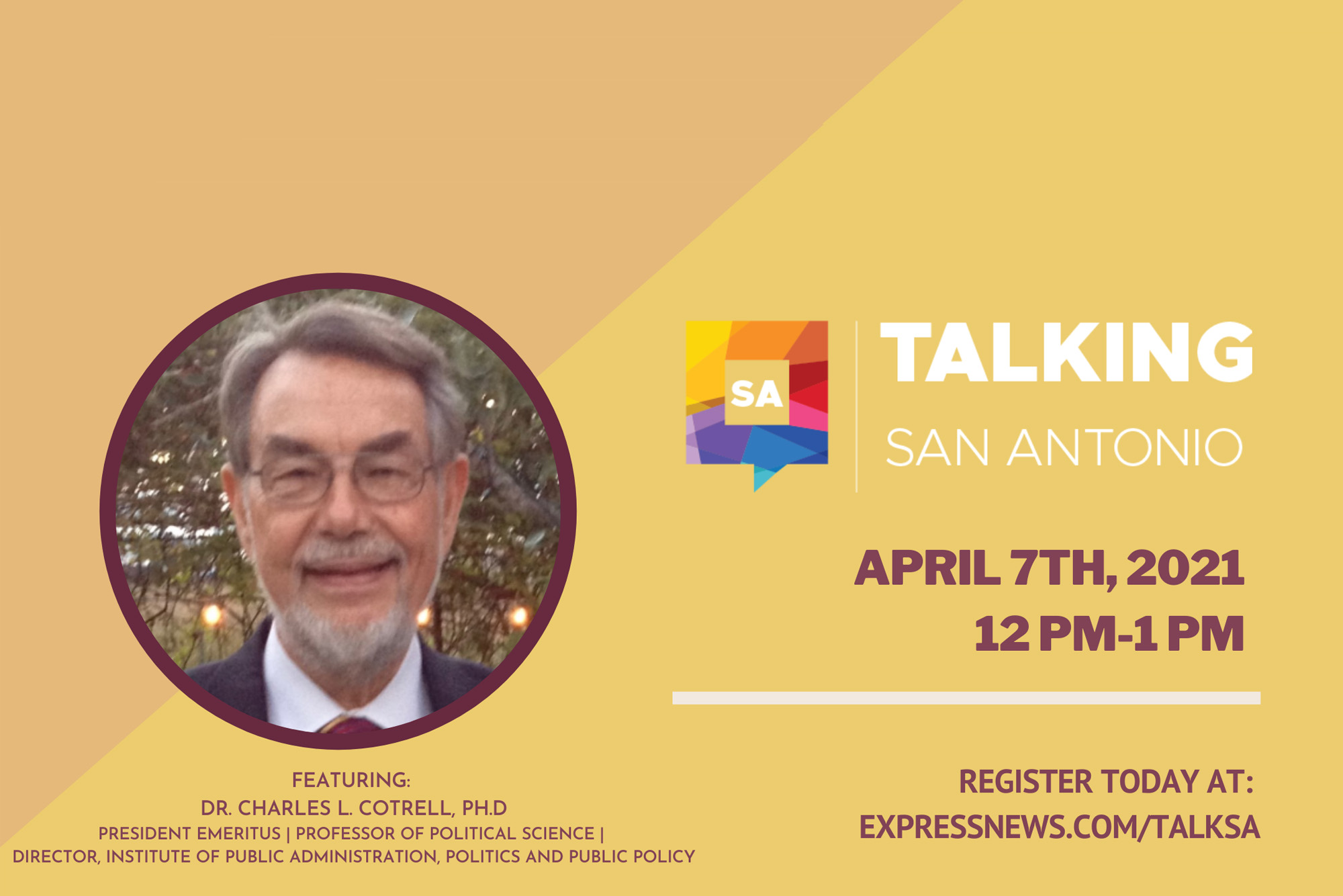 Live: Talking SA with Gilbert Garcia and Dr. Charles Cotrell - Vimarsana News