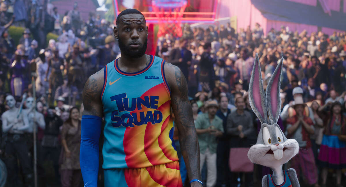 A still shot of the upcoming film "Space Jam: A New Legacy."