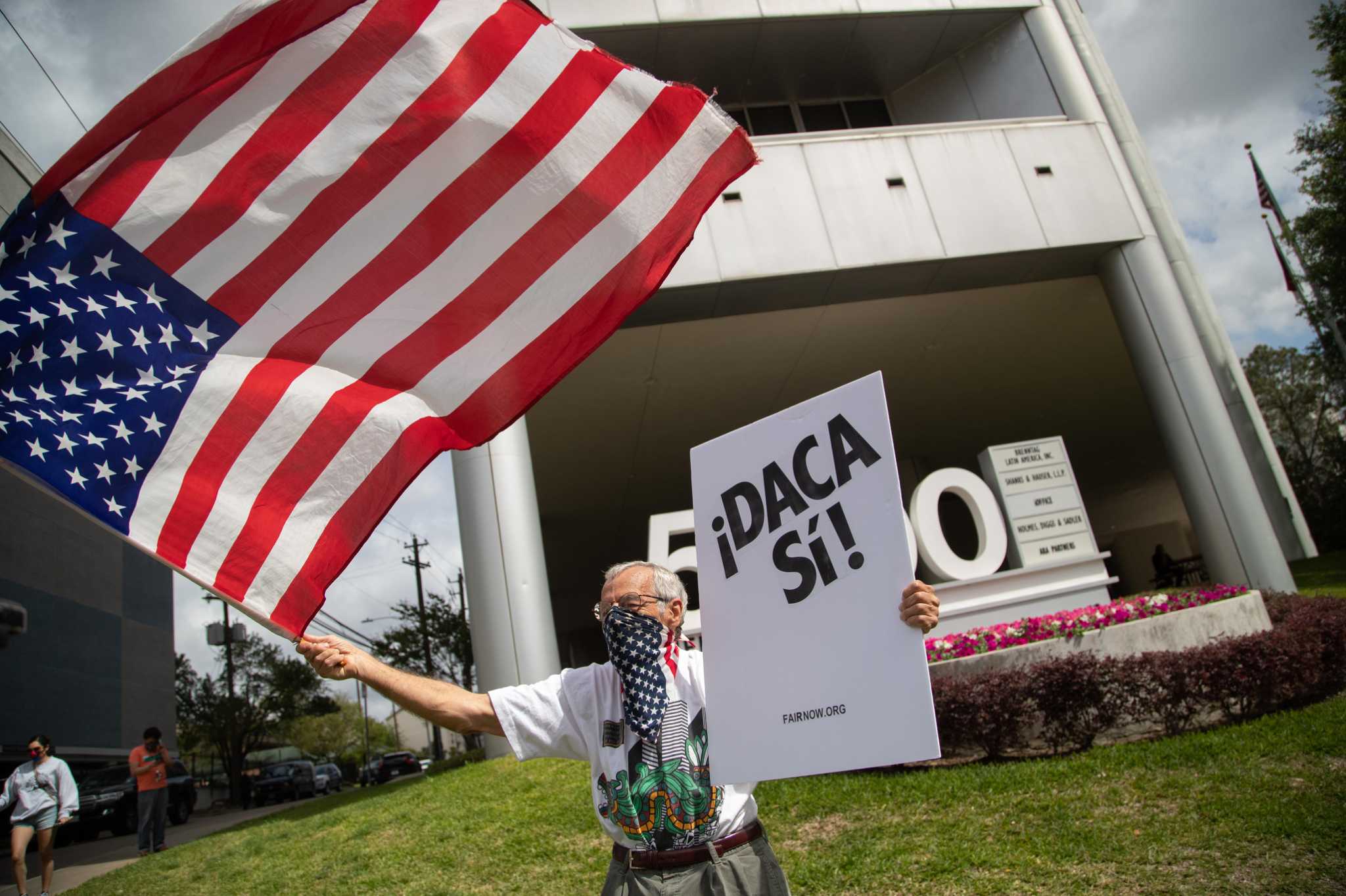 Protesters at Cornyn's office call the senator 'complicit' in blocking DACA efforts