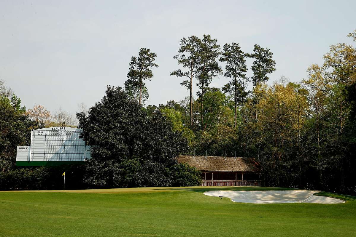 AUGUSTA, GEORGIA - APRIL 07: A general view of the 11th green during a practice round prior to the Masters at Augusta National Golf Club on April 07, 2021 in Augusta, Georgia. (Photo by Jared C. Tilton/Getty Images)