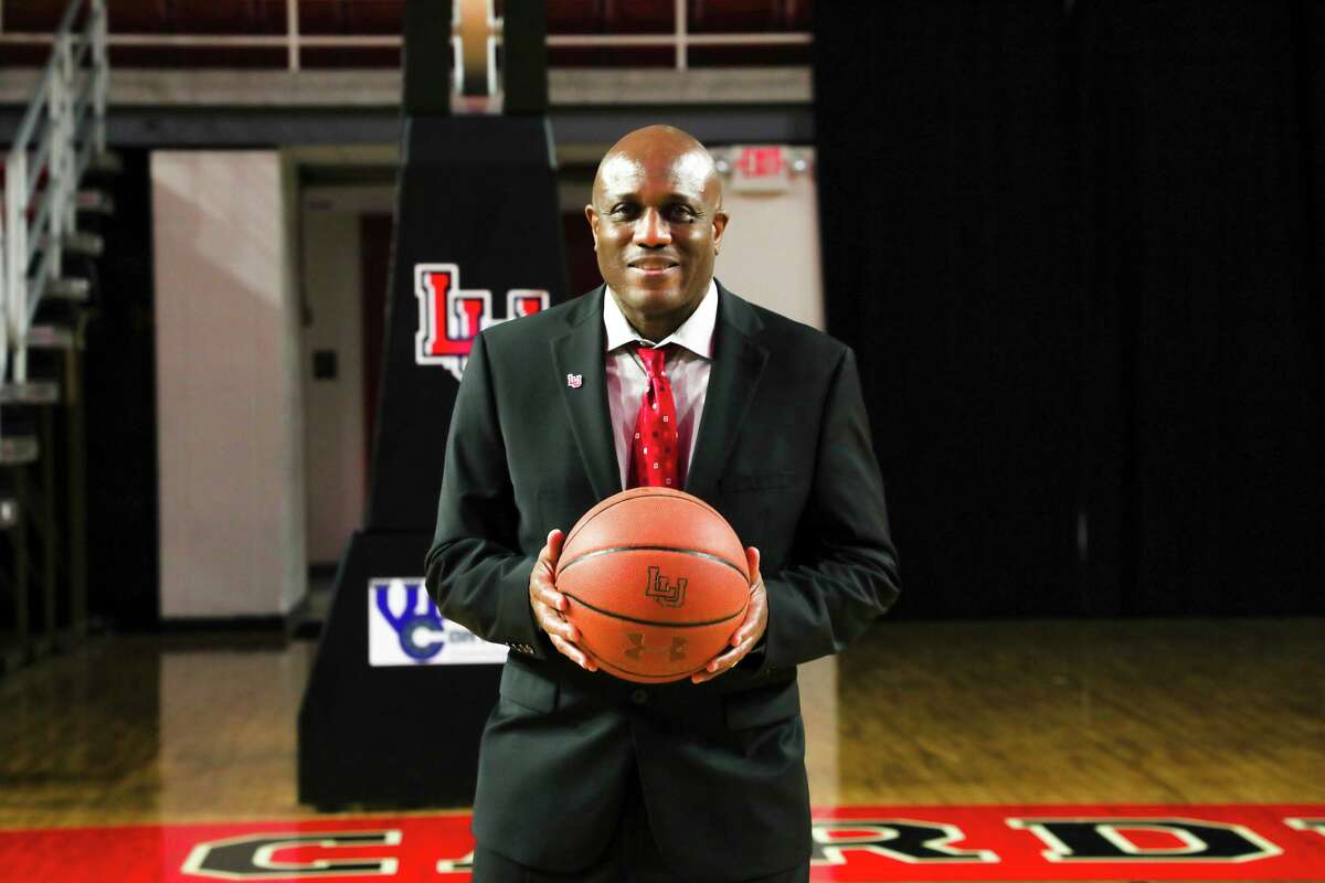New Lamar University basketball coach Alvin Brooks was introduced Wednesday during a press conference at the Montagne Center in Beaumont.