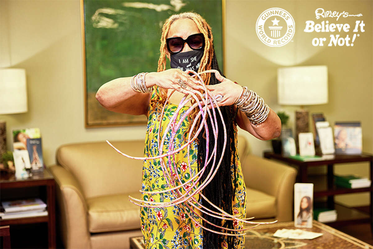 Ayanna Williams of Houston holds the world record for the longest fingernails. She had them cut for the first time in nearly 30 years.