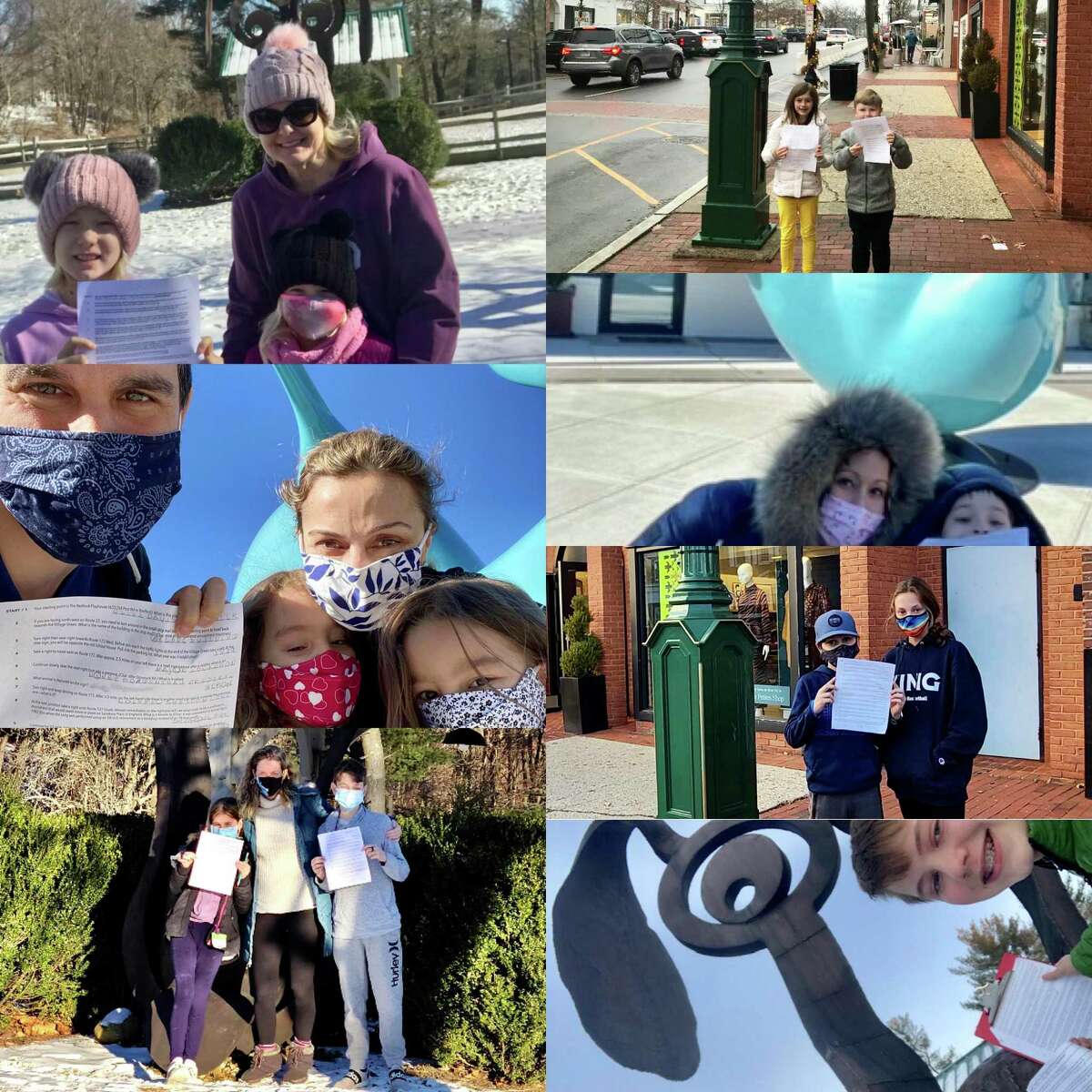 A few participants in the car-based scavenger hunts
