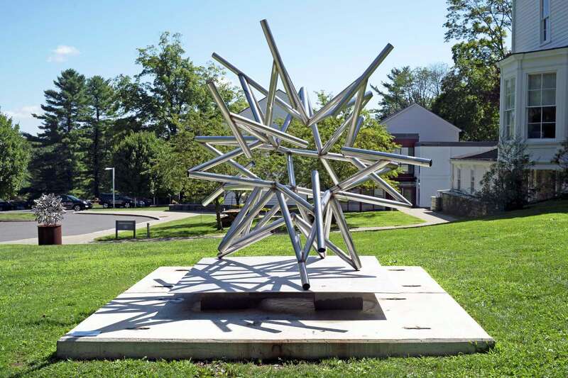 Frank Stella's "Star with Square Tubing" was completed in 2016.