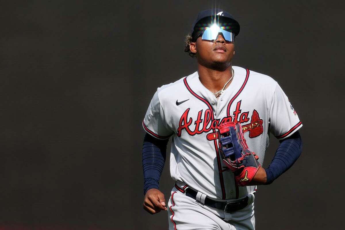 Outfield prospect Cristian Pache brings touted defense to A's