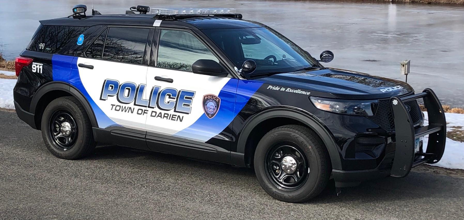 Darien Police patrol vehicles have a new look