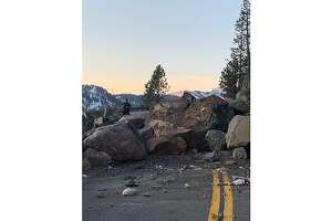 Massive rockslide cuts off popular Bay Area route to Lake Tahoe