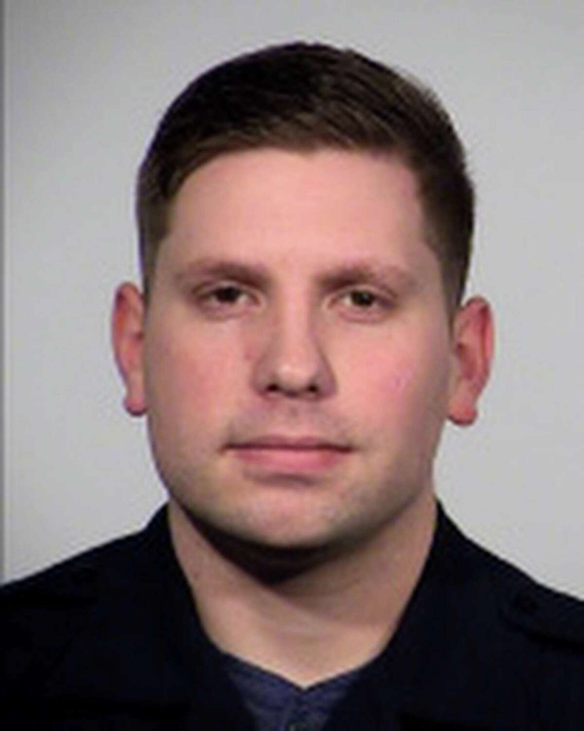 San Antonio Police Department officer Marshall Shepard, seen in an undated courtesy photo provided by by the department on April 7, 2021, was indicted by a grand jury that same day on charges of official oppression and assault bodily injury.