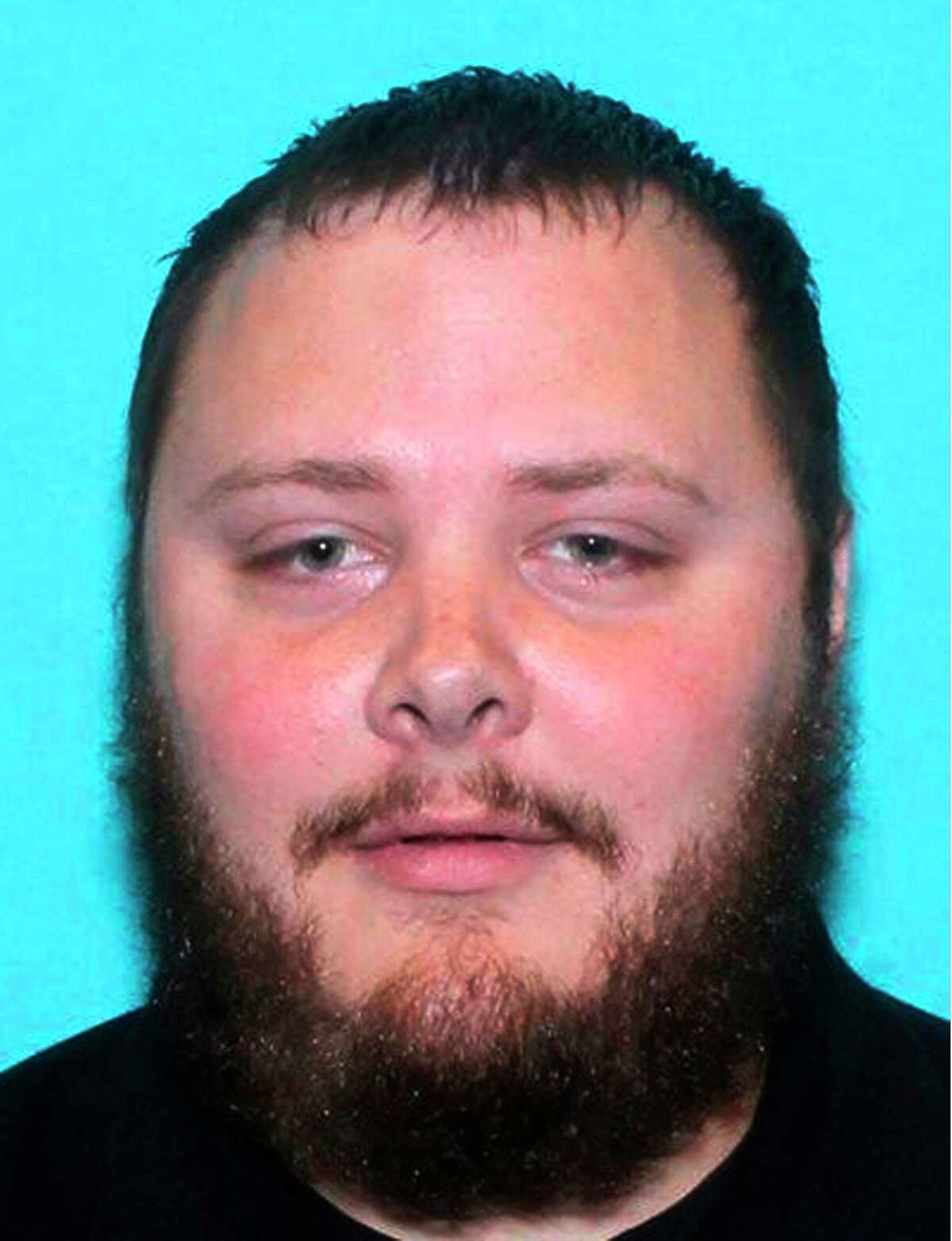 FILE - This undated file photo provided by the Texas Department of Public Safety shows Devin Patrick Kelley.  An autopsy released Thursday, June 28, 2018 by the Travis County Medical Examiner's Office, confirmed that Kelley, who killed more than two dozen people at First Baptist Church in Sutherland Springs, Texas last year, has died from a self-inflicted gunshot wound.  in the head.  (Texas Department of Public Safety via AP, file)