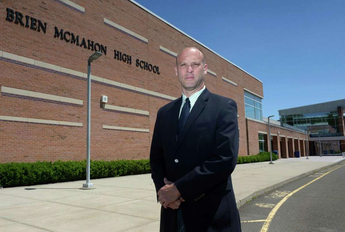 Brien McMahon High School Principal Scott Hurwitz is seen in this 2017 file photo.