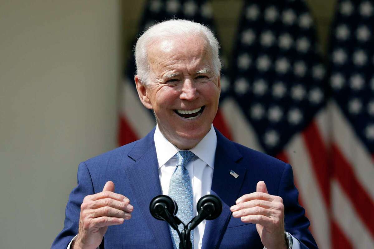 U.S. President Joe Biden delivers remarks on gun violence prevention in the Rose Garden of the White House in Washington, D.C., on April 8, 2021. (Yuri Gripas/Abaca Press/TNS)