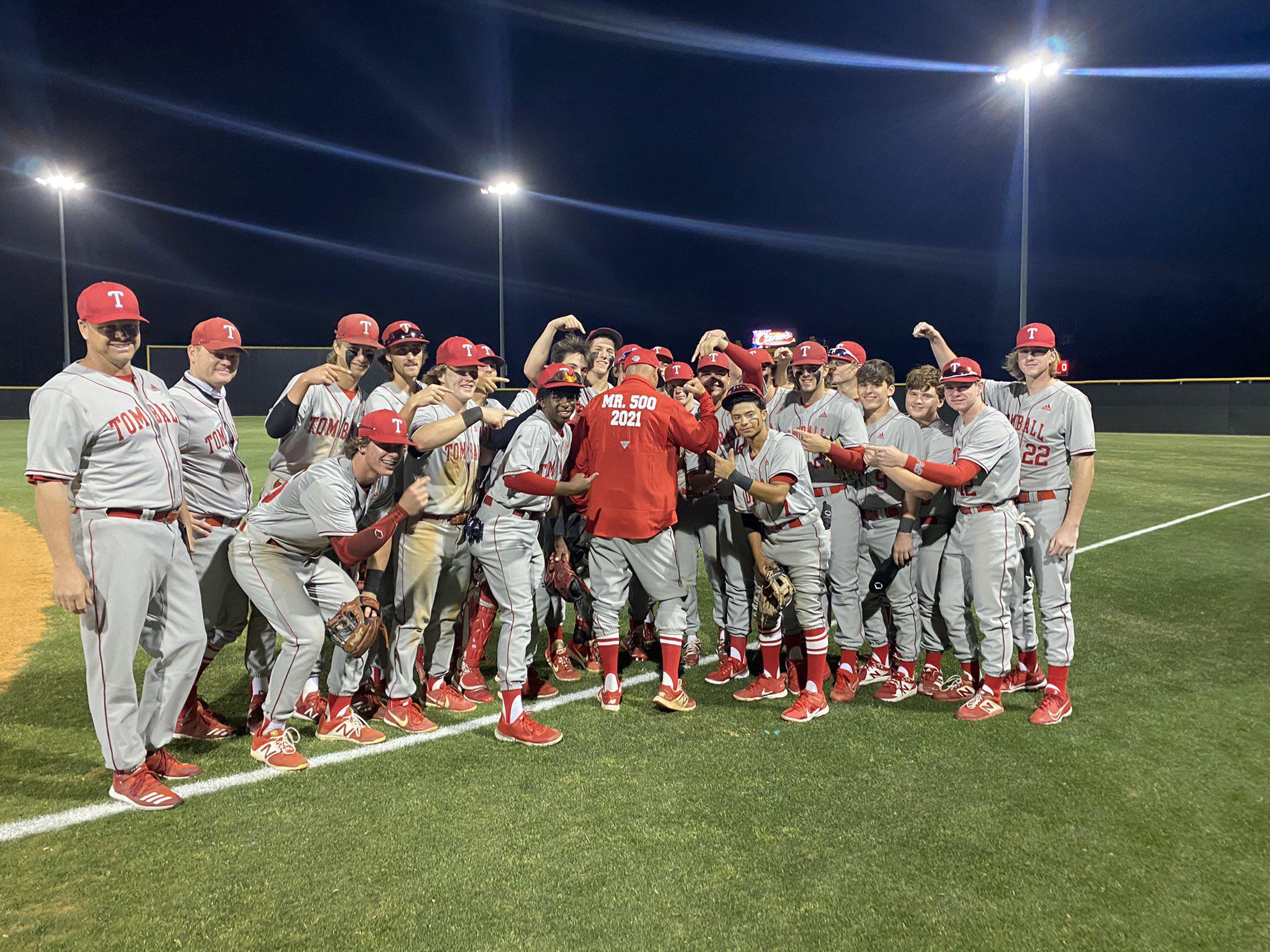 Tomball baseball coach Doug Rush reaches 500 career wins