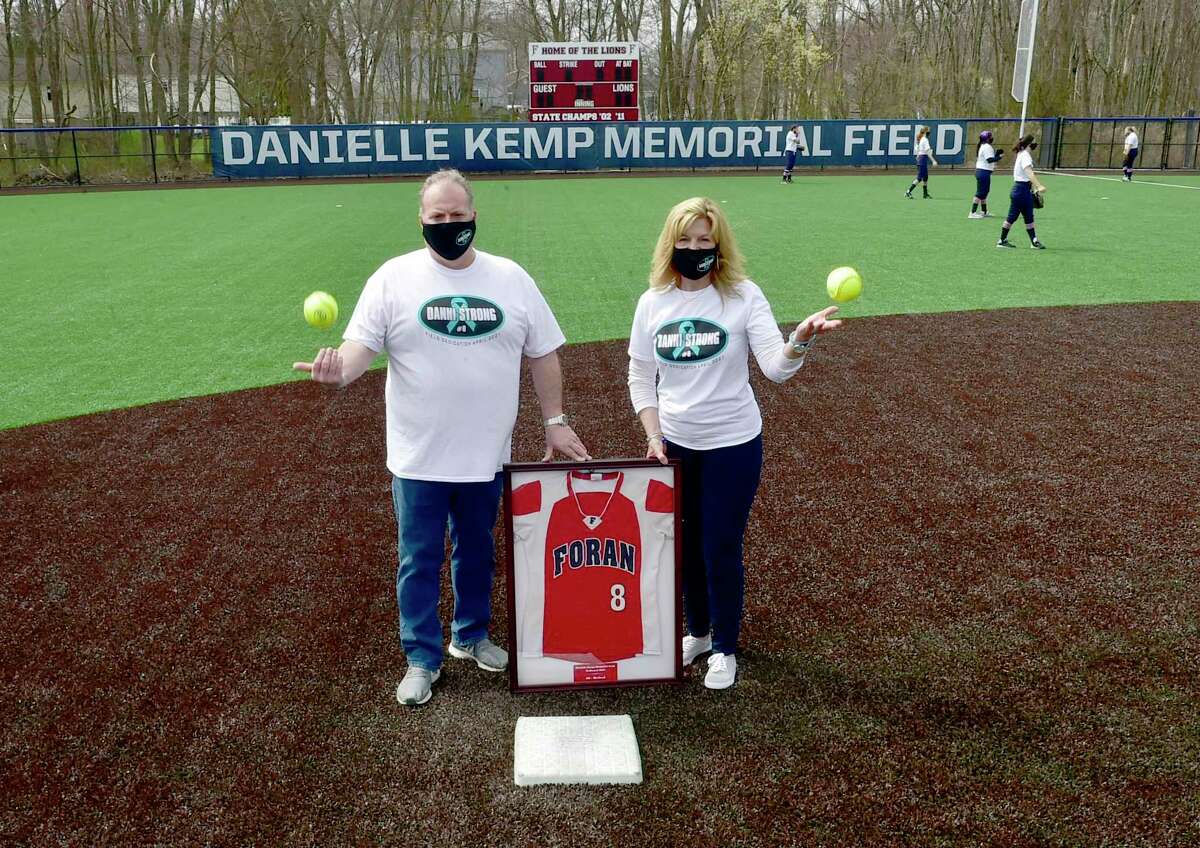 Cliff and Melinda Kemp, the parents of Foran softball player Danielle