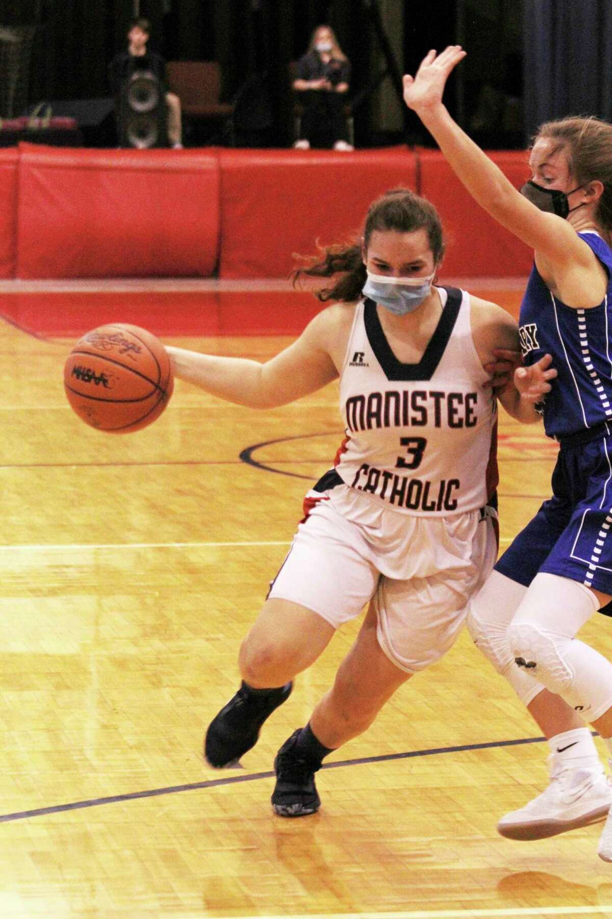 Manistee Catholic Central's Leah Stickney was an honorable mention in last year's all-West Michigan D League selections. (File photo)