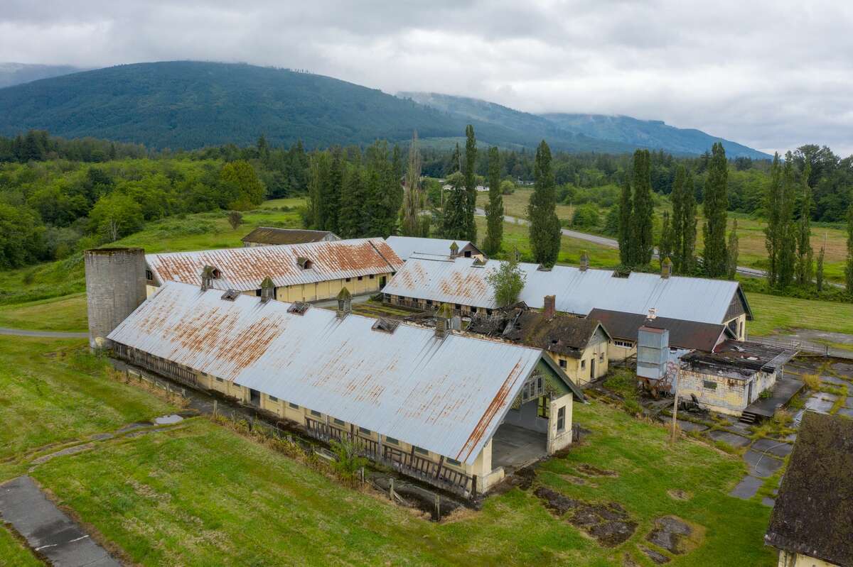 Remains of the hospital in the Northern State Recreation Area.