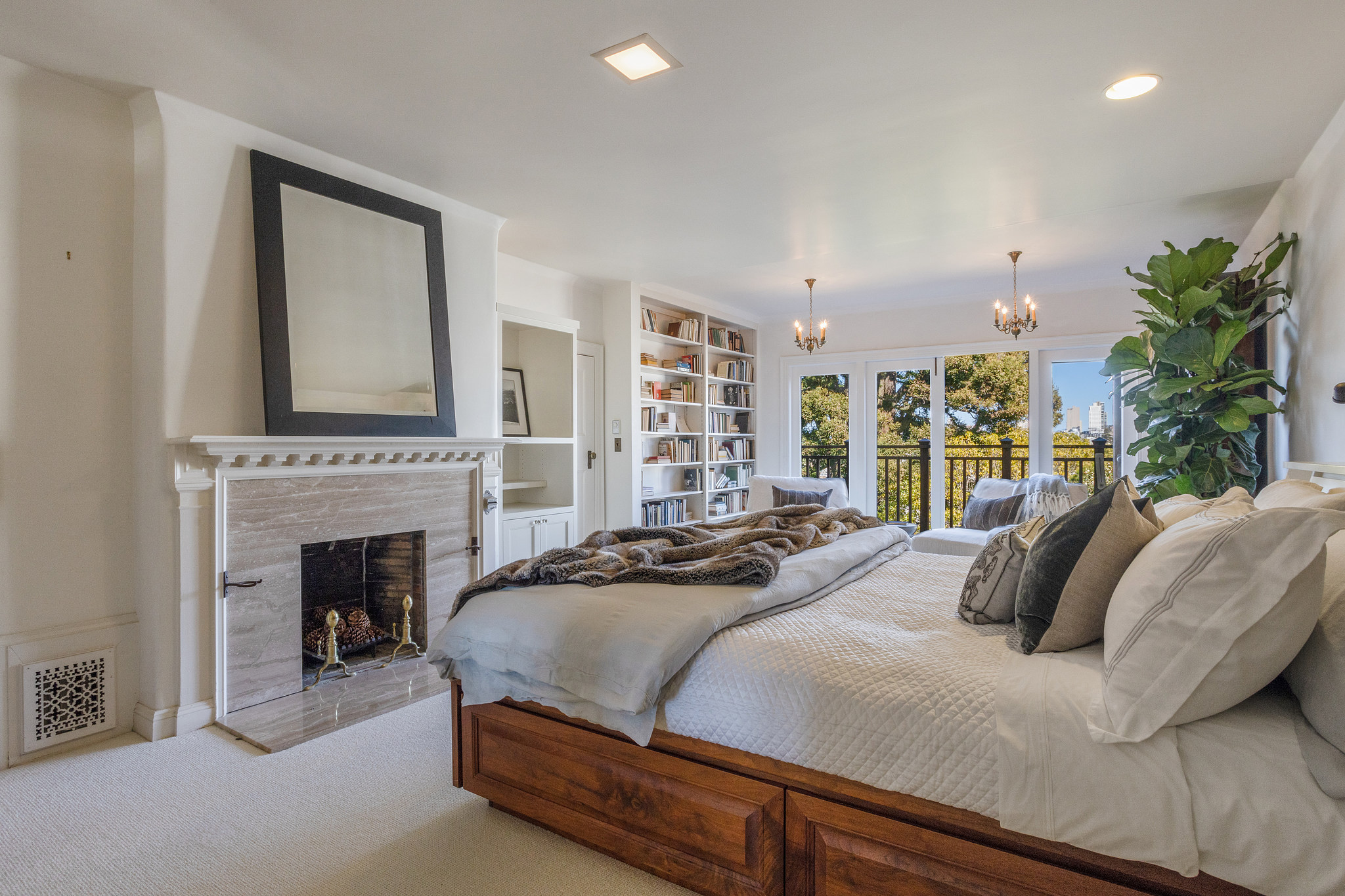The home has four bedrooms.