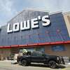 In this file photo, shoppers patronage Lowe's home-improvement store on May 20, 2020 in Farmingdale, New York. Lowe's Home Improvement will offer free delivery of fresh Christmas trees. (Bruce Bennett/Getty Images)