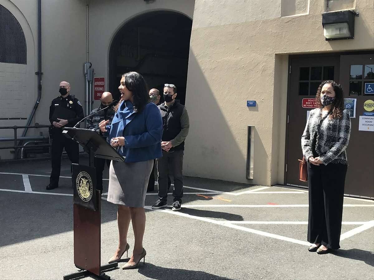 Mayor London Breed and other city officials gather to announce the annual 4/20 celebrations at Golden Gate Park were canceled again this year due to the pandemic.
